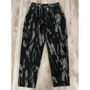 SHEIN Baggy Bleached Black Mom Jeans Women’s Size Medium